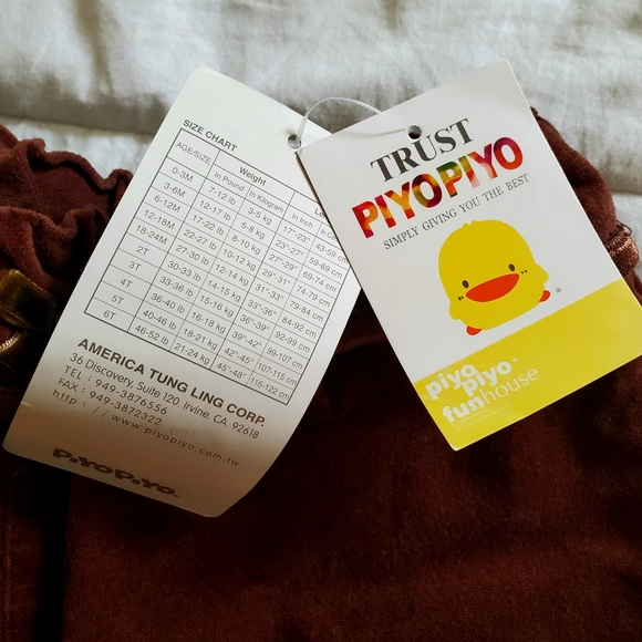 NWT. Rare Piyo Piyo Brown Pants. 4T. - Picture 5 of 7